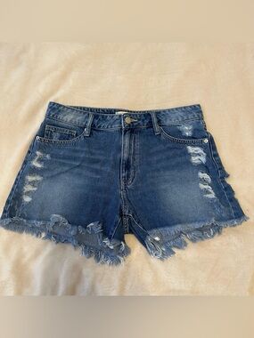Letters to Juliet Distressed Denim Shorts